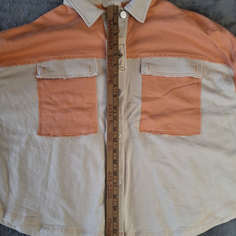 NWT Easel Long Sleeve Button Down Patchwork Boho … - image 10